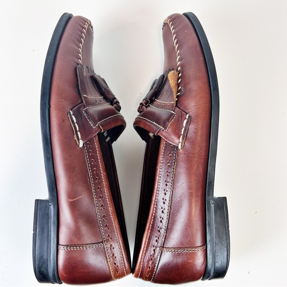GH Bass Michael Kiltie Tassel WEEJUNS Loafer Mens 11.5 D Brown Preppy Business - Picture 7 of 13